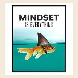 Mindset Is Everything - Motivational Wall Art Poster For Home Office_165